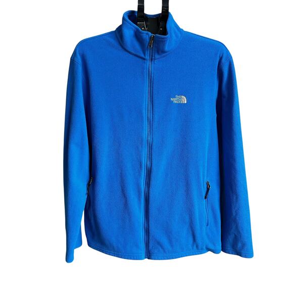 The North Face Blue Full Zip Fleece Jacket Men's Size Large | 35-28 - Picture 1 of 6